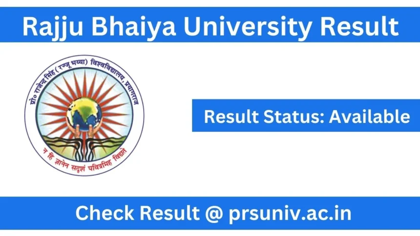 rajju bhaiya university result 2023